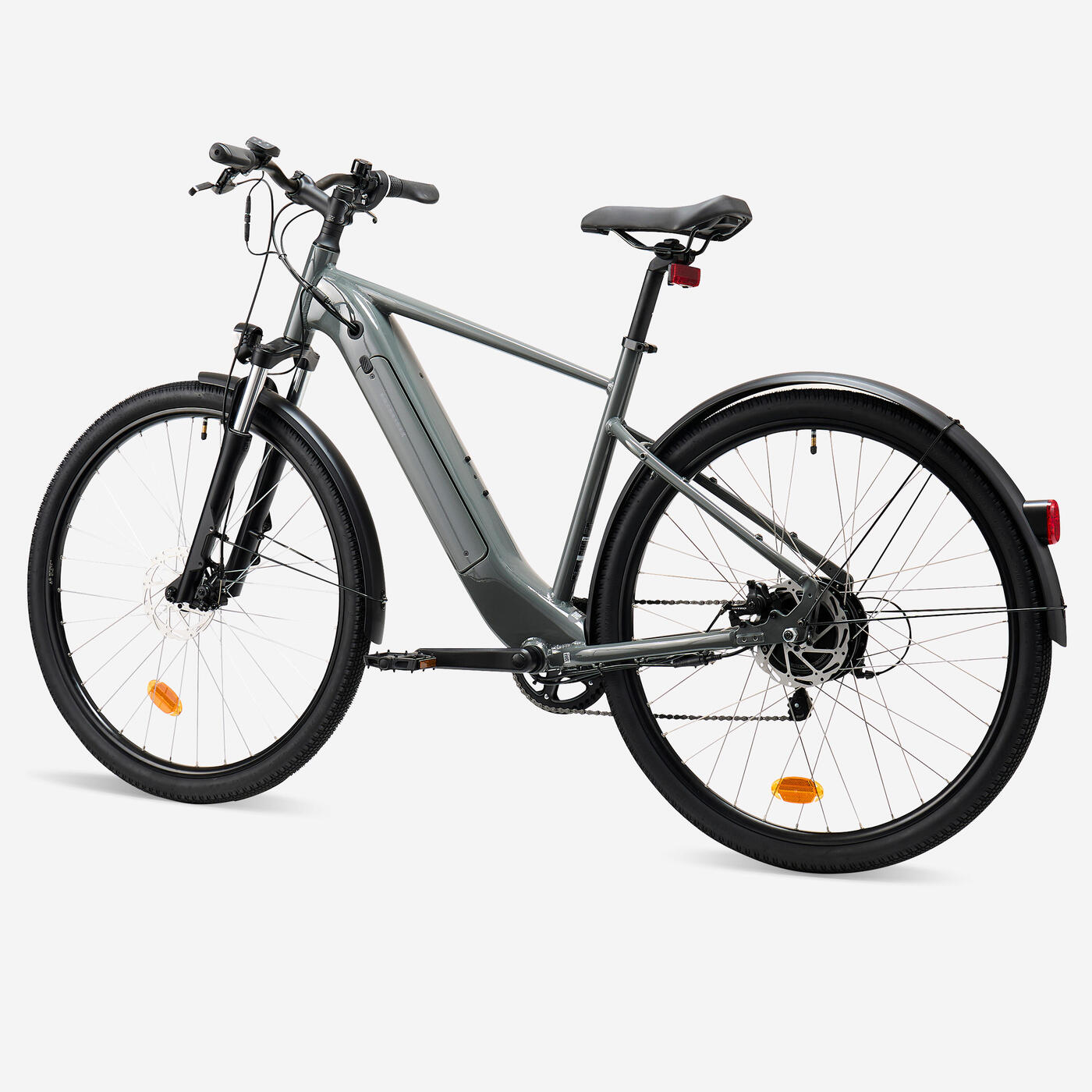Rockrider E-ACTV 100 — e-bike for rent in Lecce and Salento, rear three-quarter view