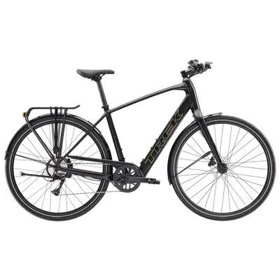 Trek FX+ 2 LT — e-bike in noleggio a Lecce e nel Salento, dettaglio del telaio e della geometria