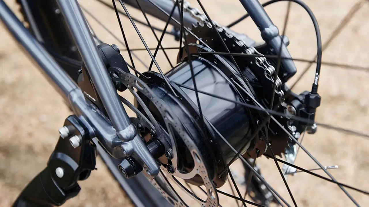 Trek Dual Sport+ 2 LT — display e comandi dell'assistenza elettrica sul manubrio